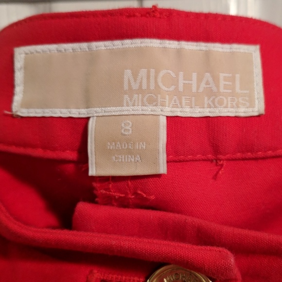 Michael Kors red crop pants - Picture 4 of 4